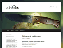 Tablet Screenshot of buschknives.com